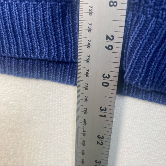 The Territory Ahead Blue Long Sleeve Knit Cotton Blend Sweater Size Large - Picture 8 of 9